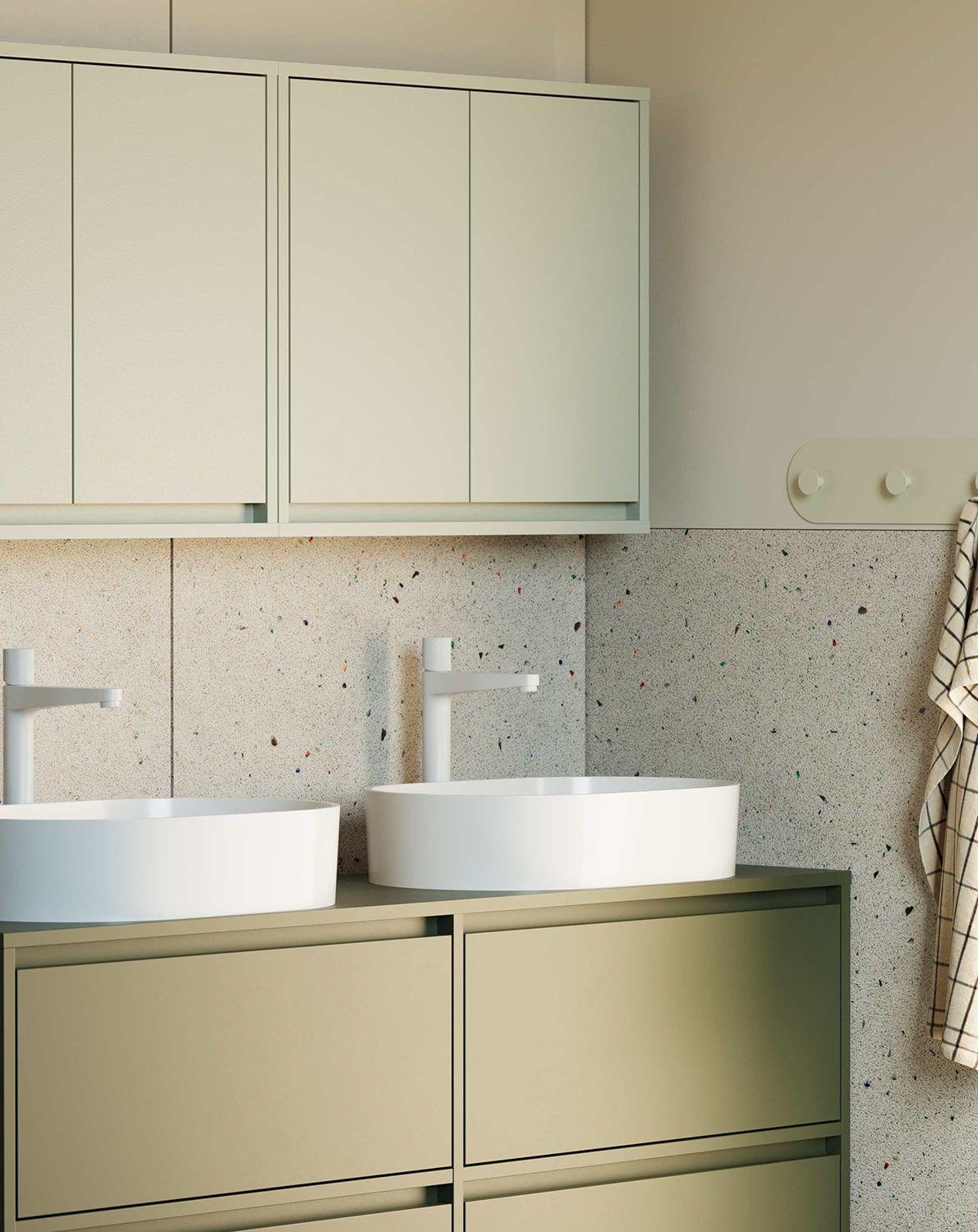 Dulap de baie montat pe perete ODIS WOL01
Culoare: Milk Pistachio