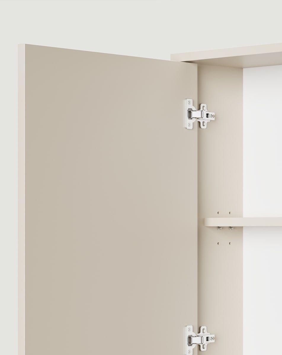 Dulap de baie suspendat cu oglindă SIGI WSLL01
Culoare: Champagne Beige