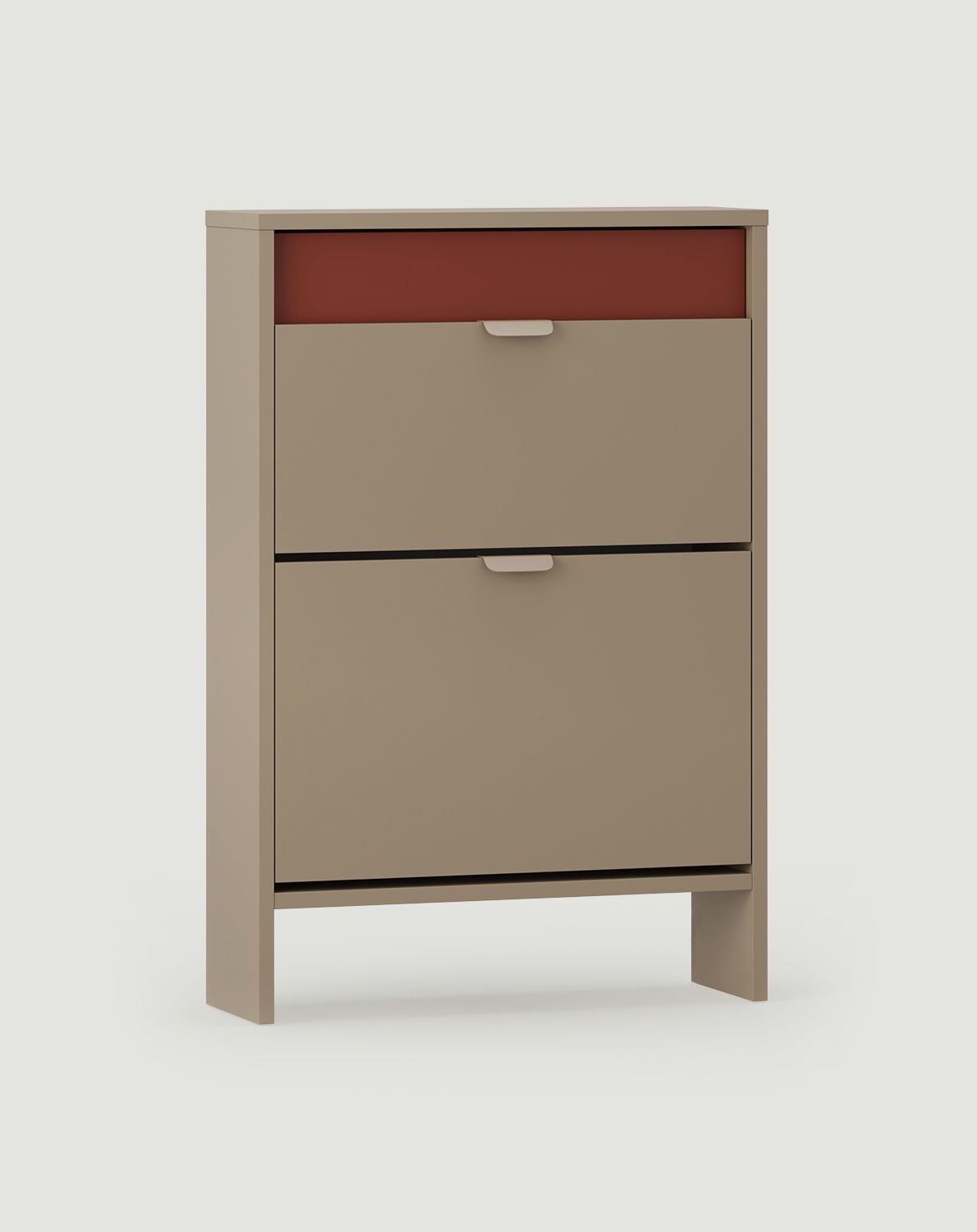 Dulap pentru pantofi cu clapetă LAYERS LAY17
Culoare: Cappuccino
Culoarea frontală a celui de-al doilea strat: Fiery Terracotta
Mâner: LAYERS 110 Cappuccino