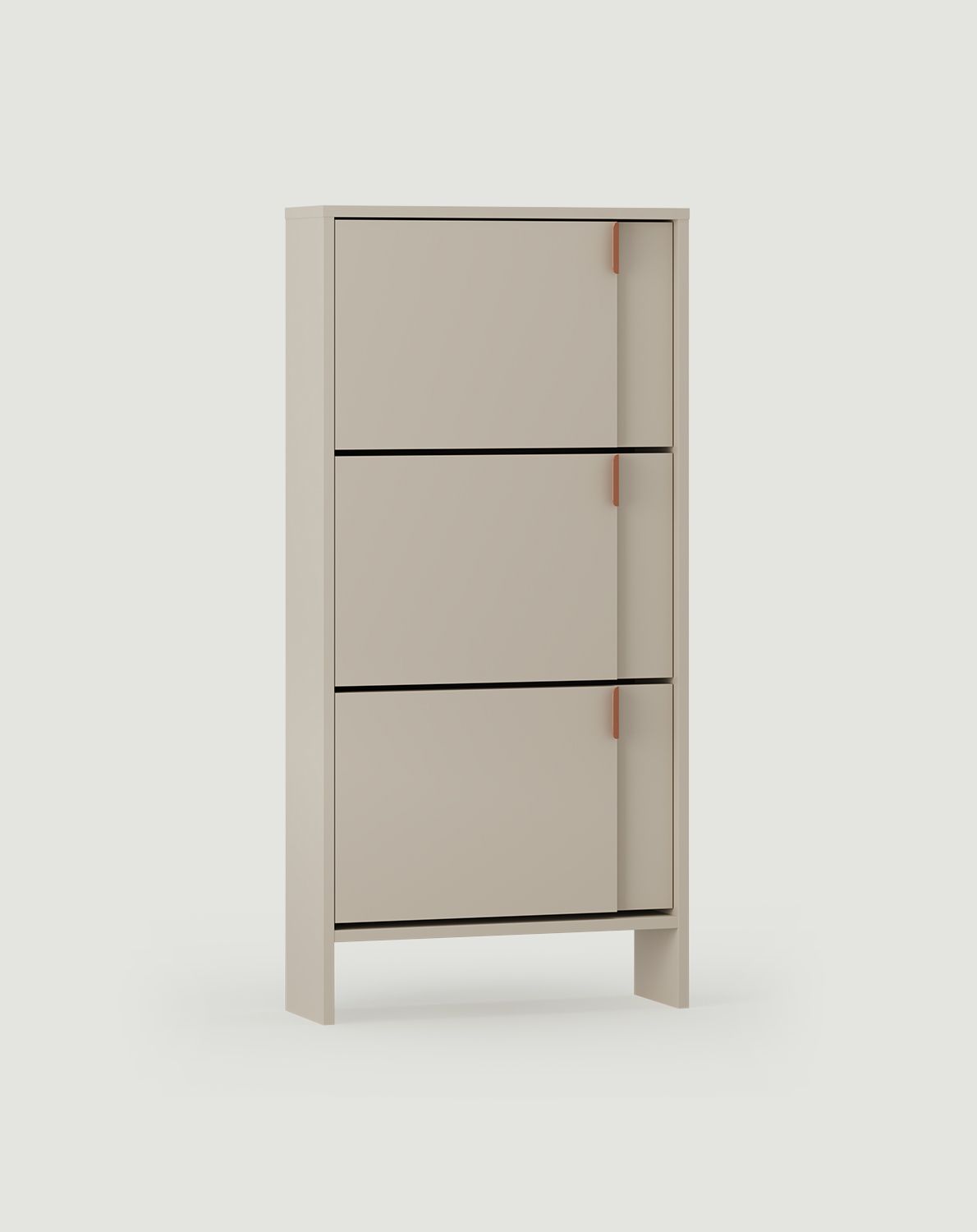 Dulap pentru pantofi cu clapetă LAYERS LAY34
Culoare: bej șampanie
Culoarea celui de-al doilea strat din față: Champagne Beige
Mâner: Mâner LAYERS 110 Sahara Deep