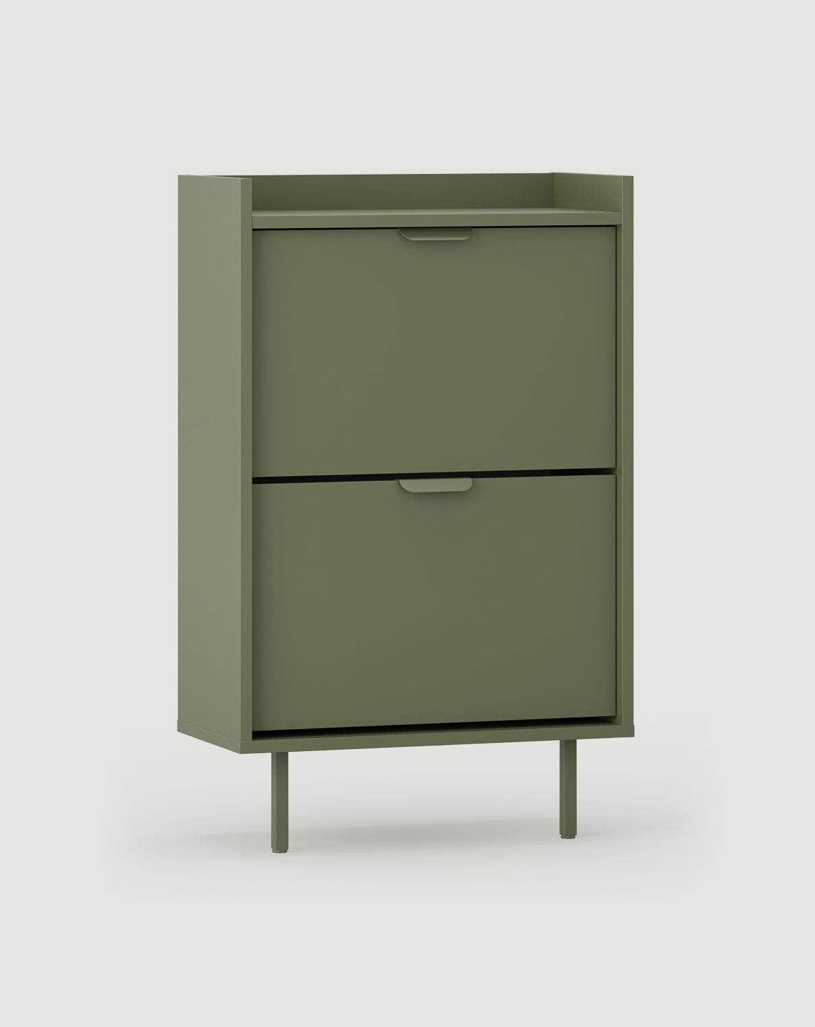 Dulap pentru pantofi cu clapetă SIGI SBKS1D
Culoare: verde cypress
Picior: Cypress verde
Mâner: LAYERS 110 Cypress Green