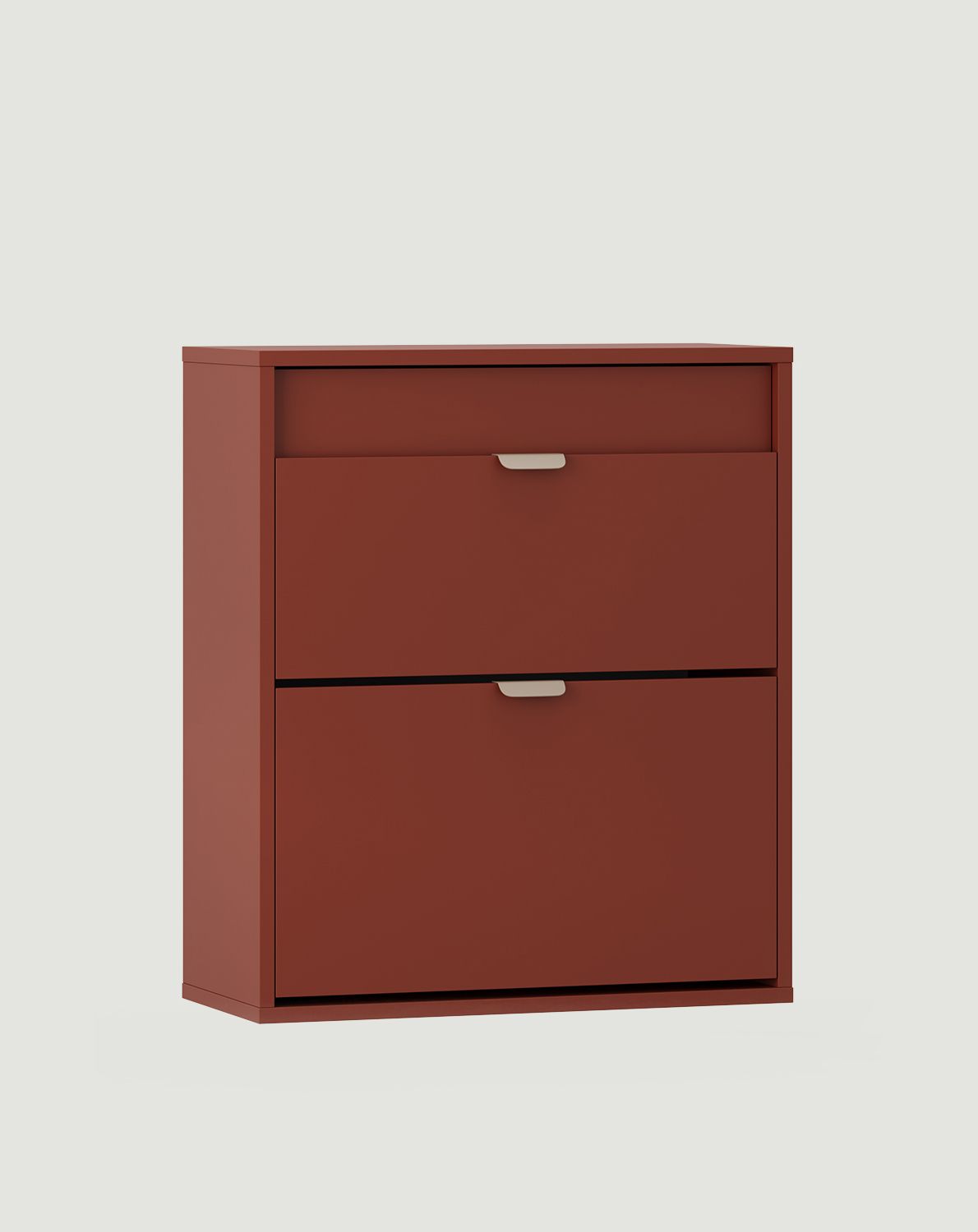 Dulap pentru pantofi cu clapetă LAYERS LAY22
Culoare: Fiery Terracotta
Culoare față: teracotă aprinsă
Mâner: mâner LAYERS 110 Cappuccino