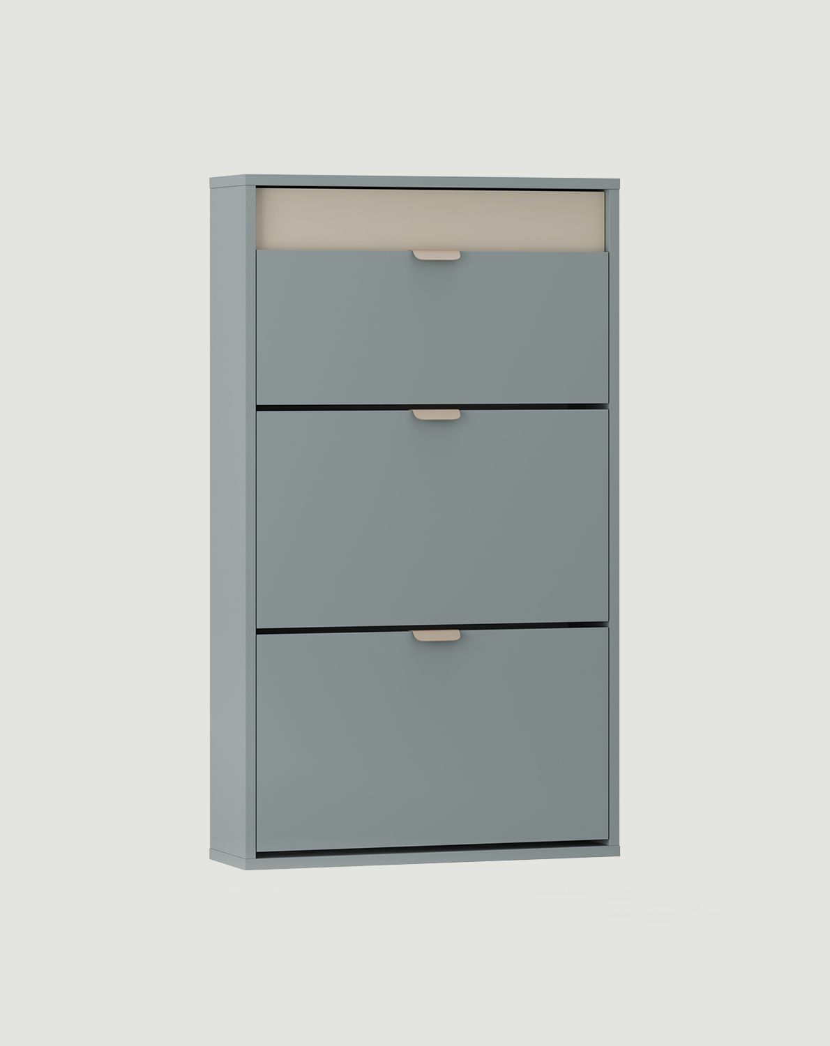Dulap pentru pantofi cu clapetă suspendată LAYERS LAY23
Culoare: Twilight Blue
Culoare față: Champagne Beige
Mâner: LAYERS 110 Cappuccino