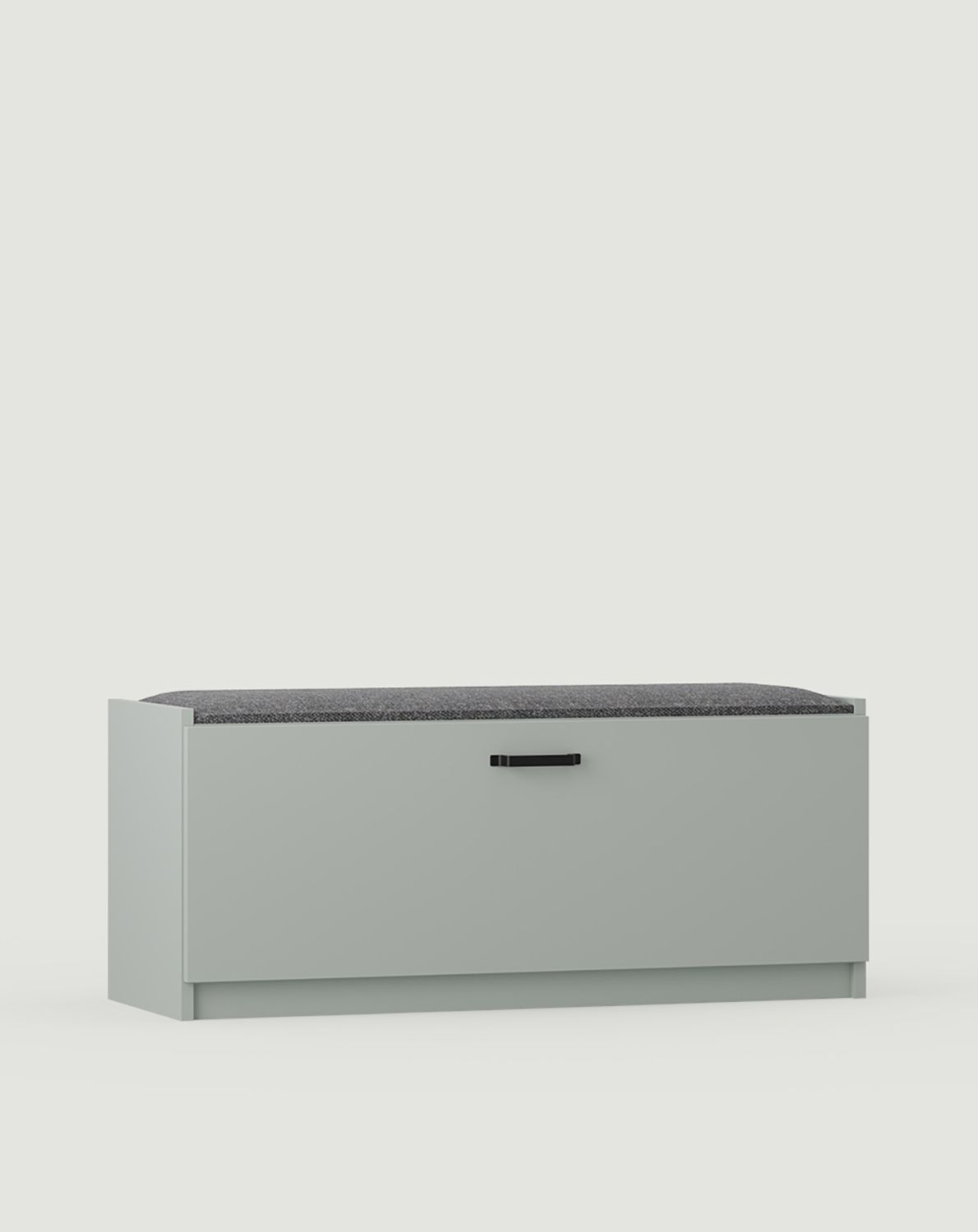 Dulap pentru pantofi SBE1 cu scaun
Culoare: Milk Pistachio
Scaun: Moss 03
Mâner: JORD Black JCZ