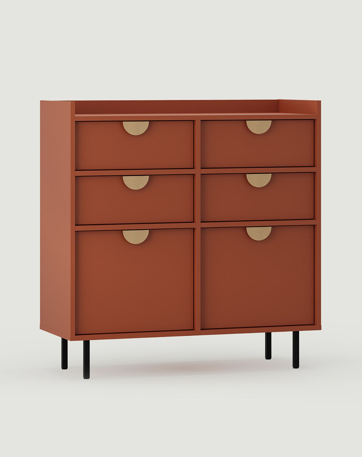 Dulap pentru pantofi SIGI cu sertar SBG2S
Culoare: Fiery Terracotta
Picior: Negru
Mâner: Mâner stejar RIND
                            