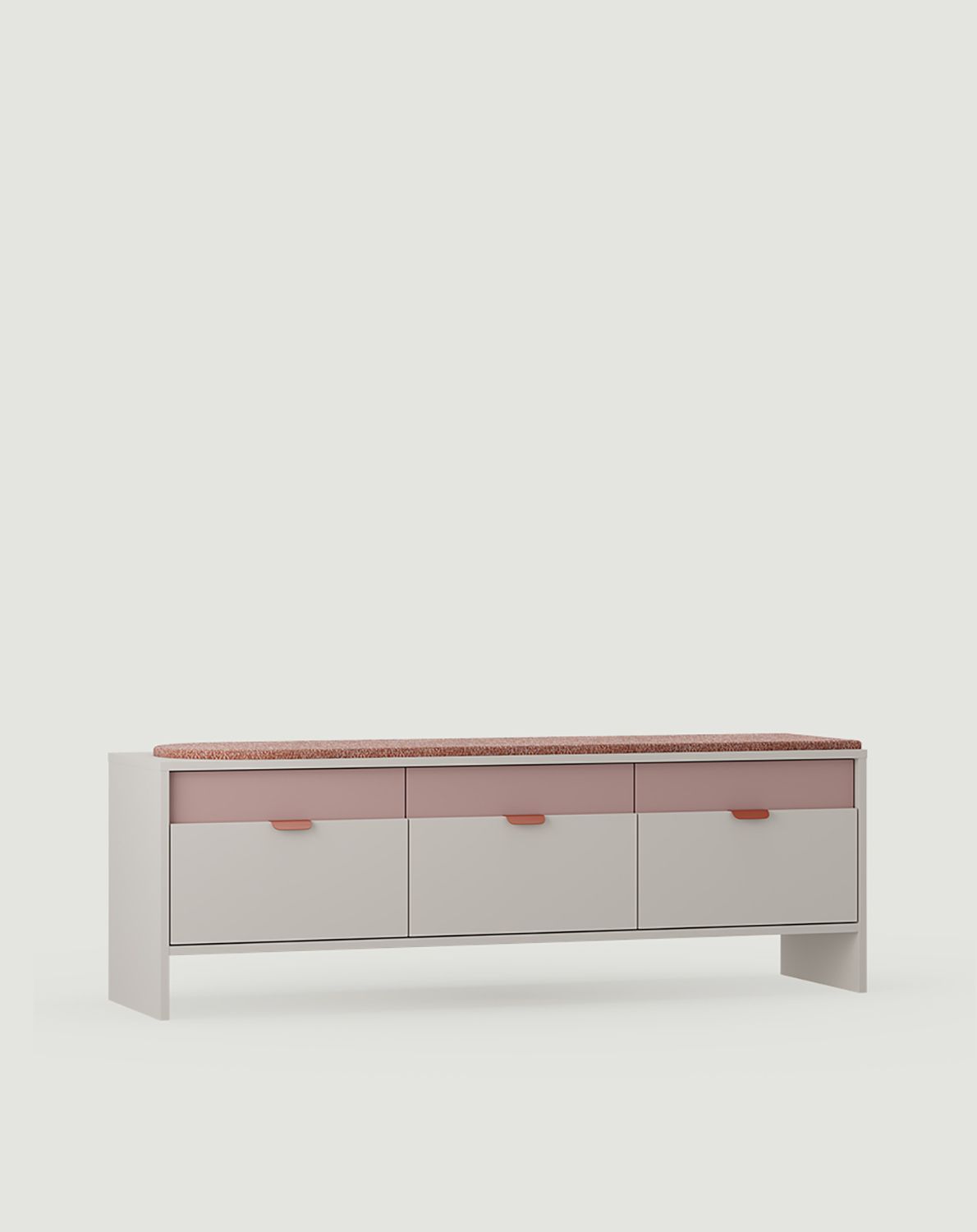 Dulap pentru pantofi cu scaun triplu LAYERS LAY16
Culoare: Milky Way
Culoare al doilea strat frontal: Antique Rose
Scaun: Terra 04
Mâner: LAYERS 110 Fire Terracotta