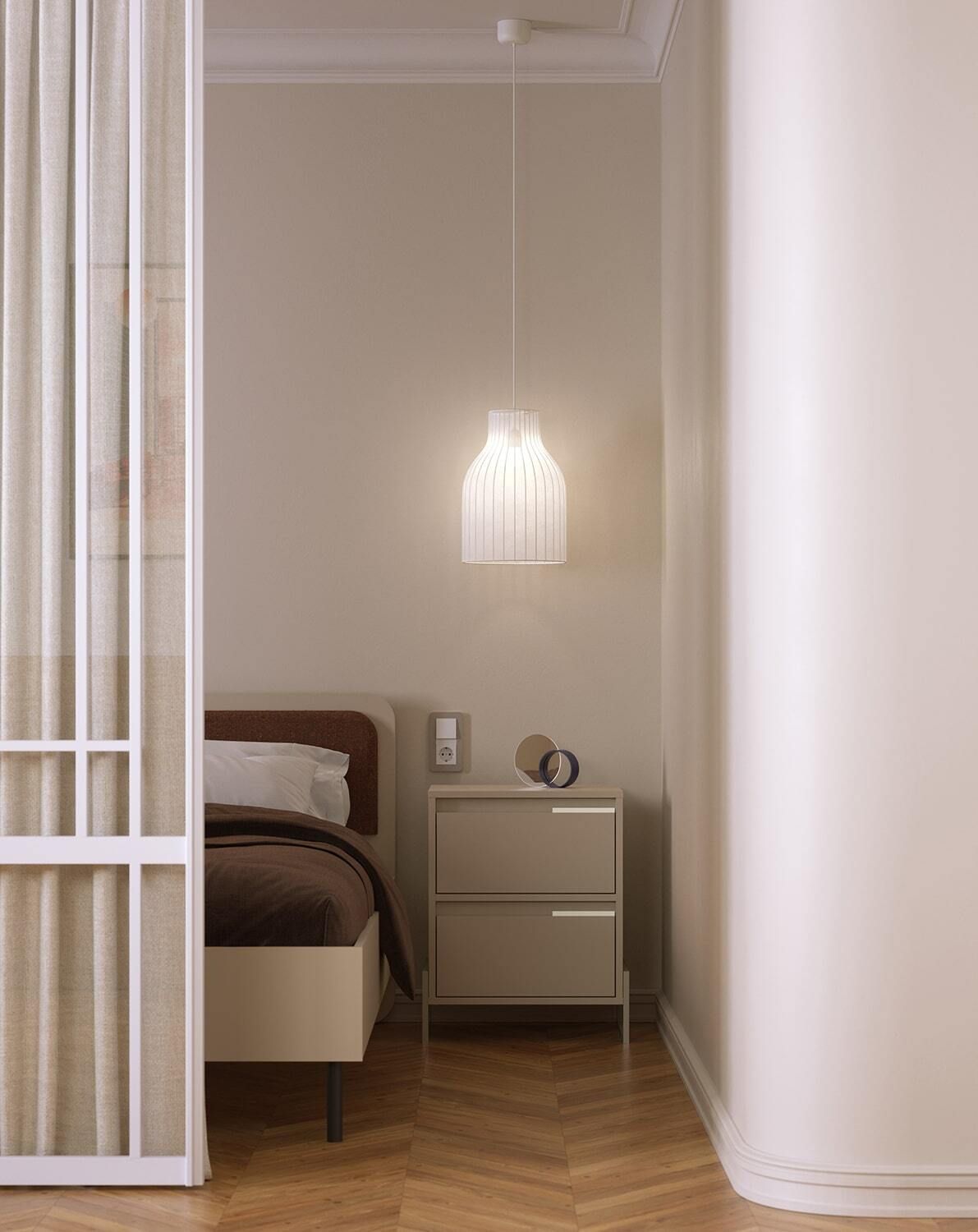 Dulap de noptieră INEA ISN2S
Culoare: Champagne Beige
Culoarea mânerului: Oțel Inea Milky Way
Culoare picior: Steel Inea Cappuccino