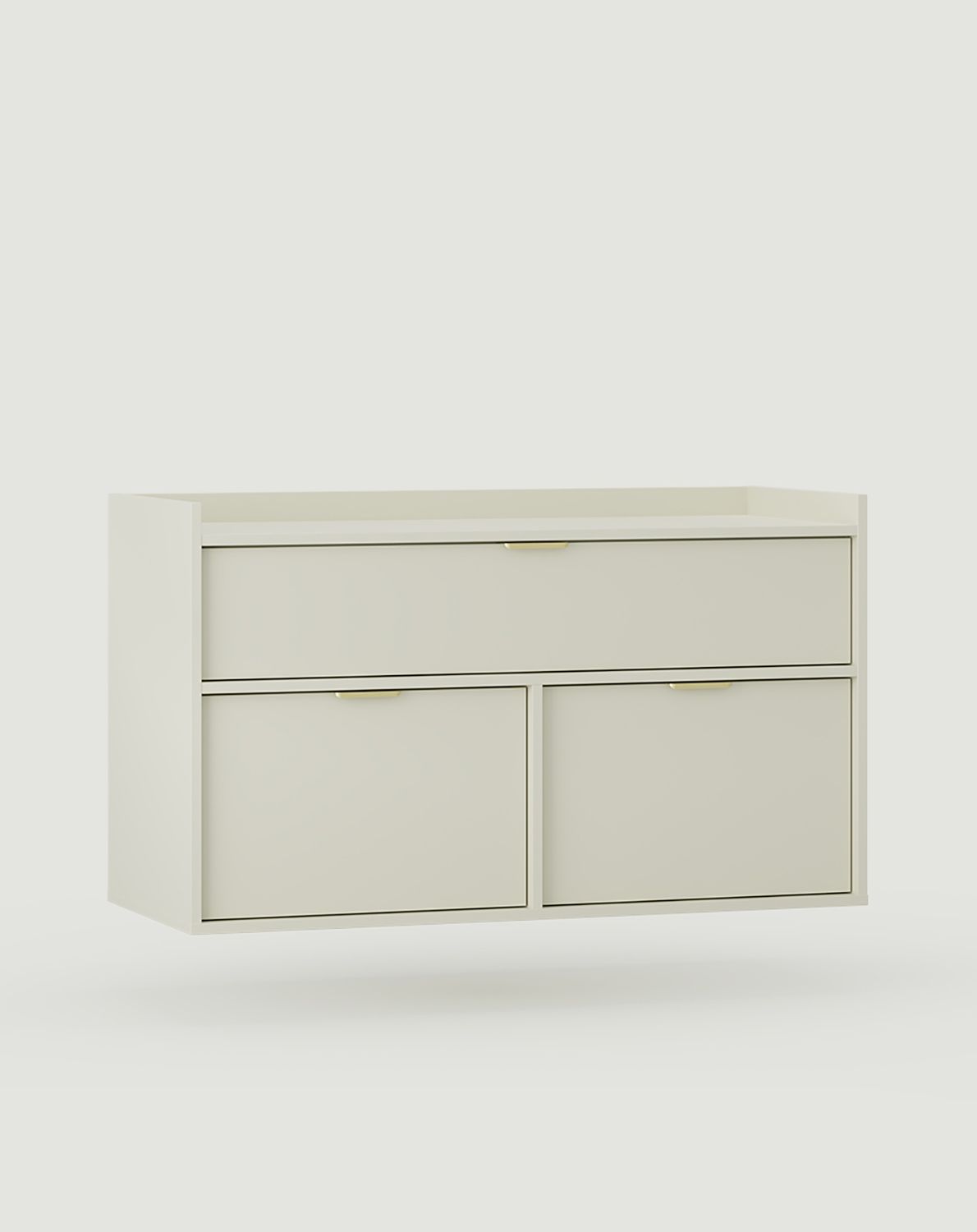 Dulap lavoar SIGI suspendat WSU01B
Culoare: Milky Way
Mâner: LING Gold