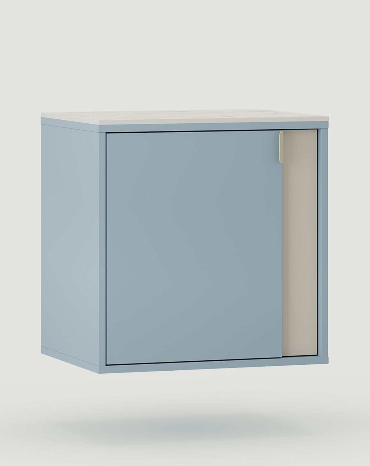 Dulap lavoar LAYERS montat pe perete LAY66
Culoare: Dove Blue
Culoarea celui de-al doilea strat al panoului frontal: Milky Way
Mâner: LAYERS 110 Milky Way
Blat de masă: marmură sinterizată aurie