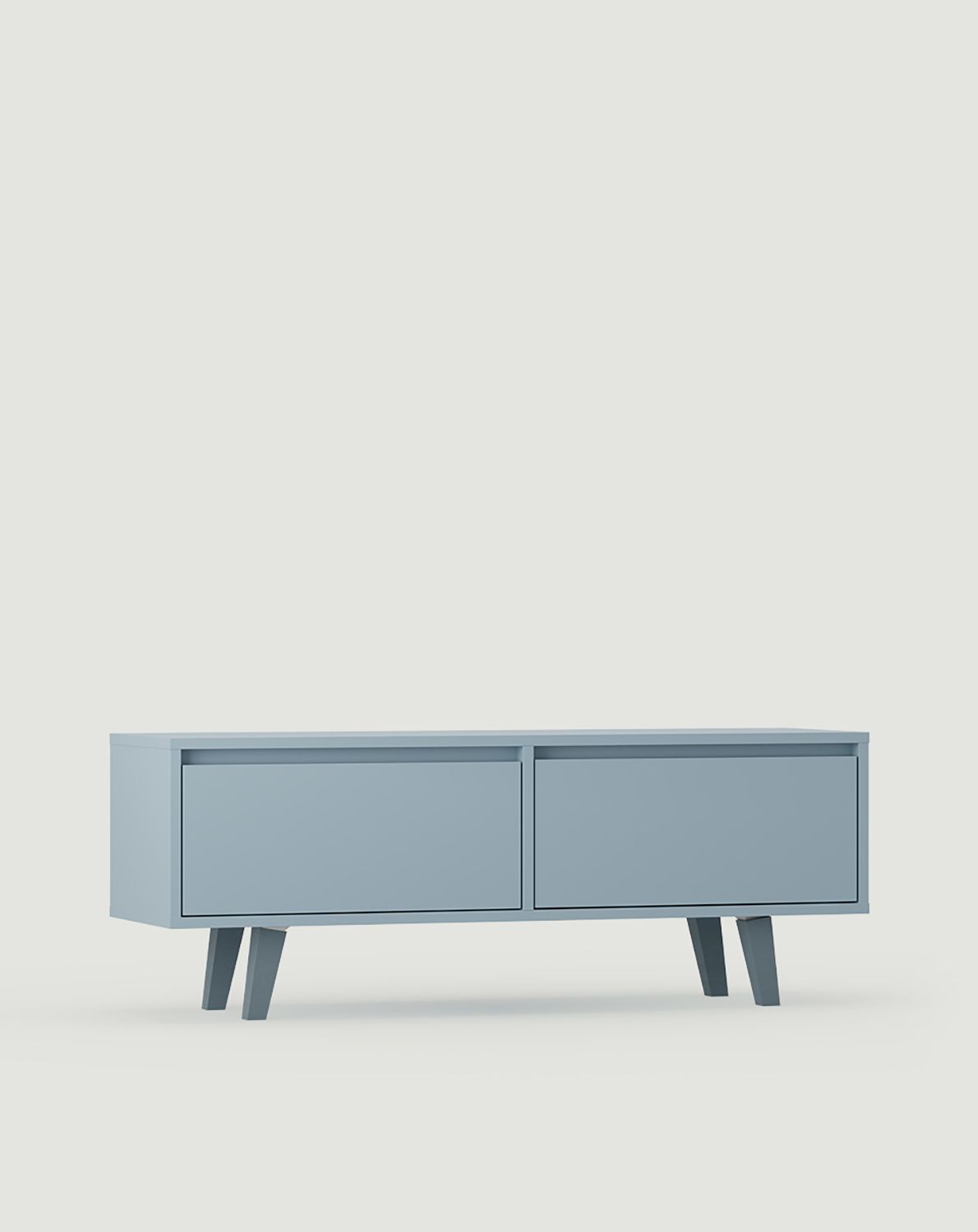 Dulap RTV FENRIS FTV1K
Culoare: Dove Blue
Picior: Trapeze Fag Cenușă