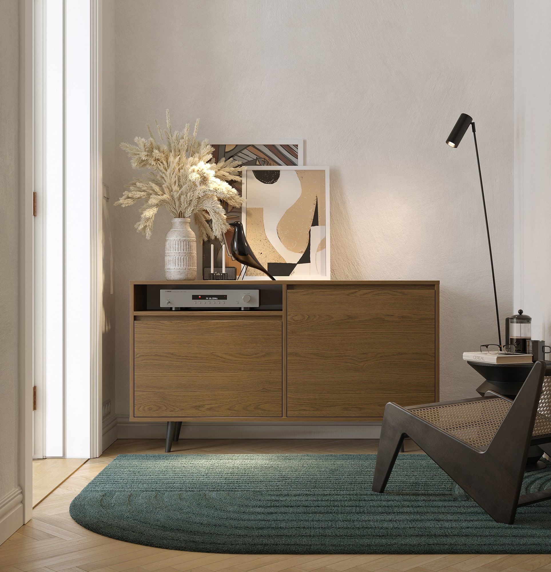 Dulap FENRIS RTV FTV2
Culoare: Stejar rustic
Picior: Nuc Fag Negru