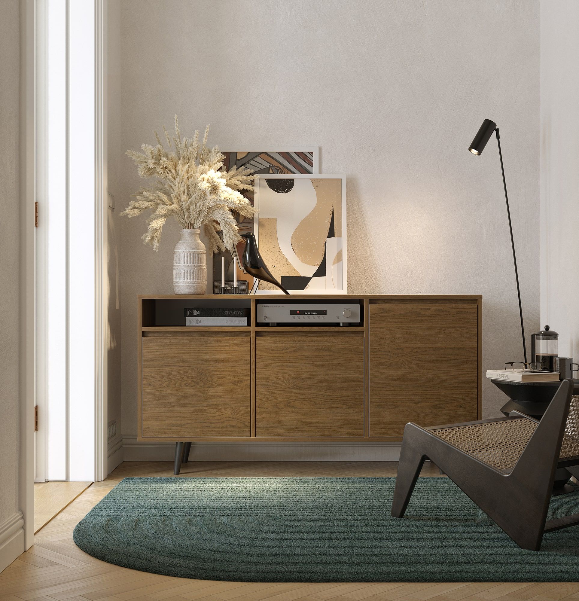 Dulap FENRIS RTV FTV3
Culoare: Stejar rustic
Picior: Nuc Fag Negru