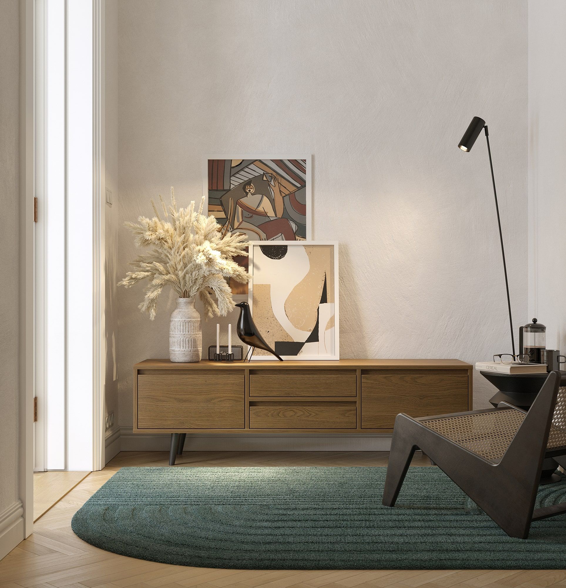 Dulap FENRIS RTV FTV4S
Culoare: Stejar rustic
Picior: Nuc Fag Negru