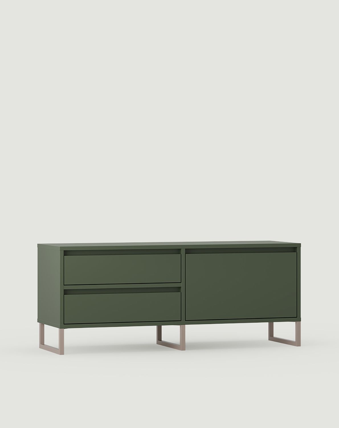 Dulap RTV ODIS BTV1S
Culoare: Cypress Green
Culoarea piciorului: Picior în bej gri
                            