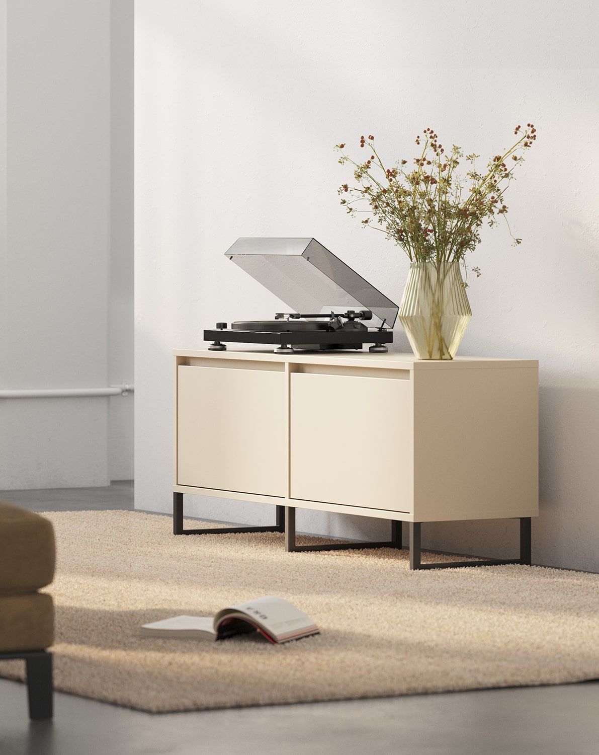 Dulap RTV ODIS BTV2K
Culoare: Champagne Beige
Culoarea piciorului: Leg Black
                            