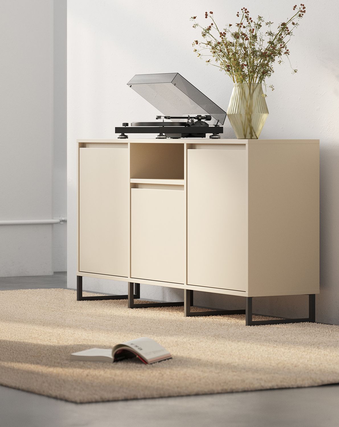 Dulap RTV ODIS BTV3K
Culoare: Champagne Beige
Culoarea piciorului: Leg Black
                            