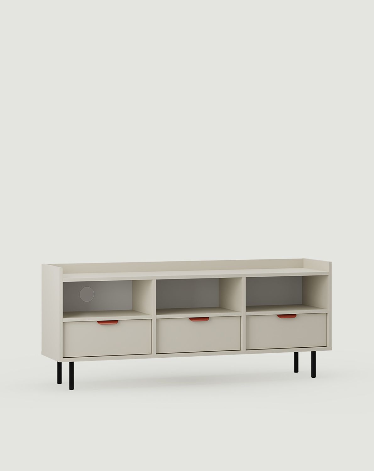 Dulap RTV SIGI STV3S
Culoare: Fiery Terracotta
Picior: Negru
Mâner: LAYERS 110 Fire Terracotta