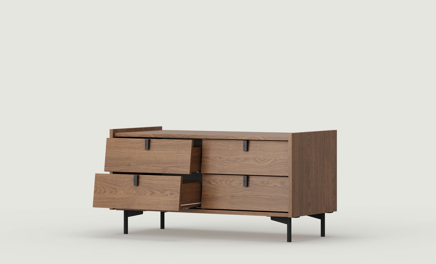 Dulap RTV SKRA SKR07
Culoare: Stejar rustic
Mâner: Wedge Black
Picioare: Negru SKRA
                            