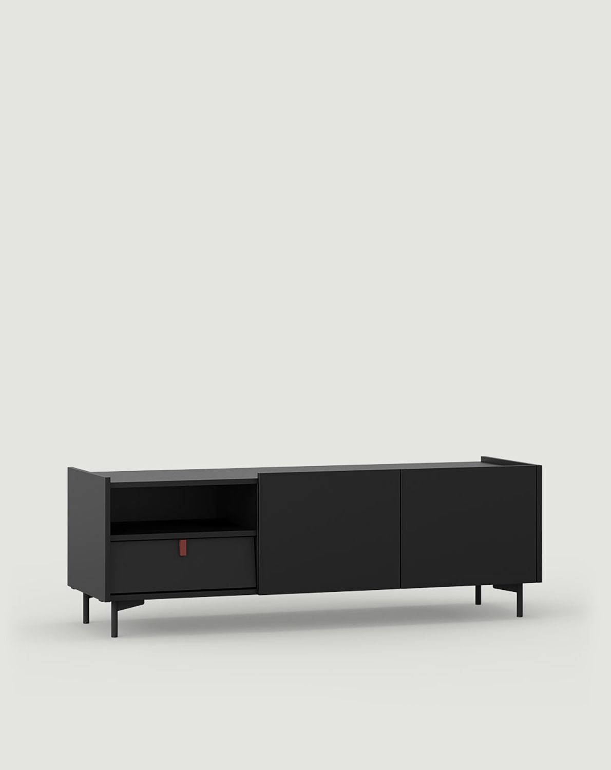 Cabinet RTV SKRA SKR12
Culoare: Black Onyx
Picior: Negru
Mâner: Burgundy wedge
                            