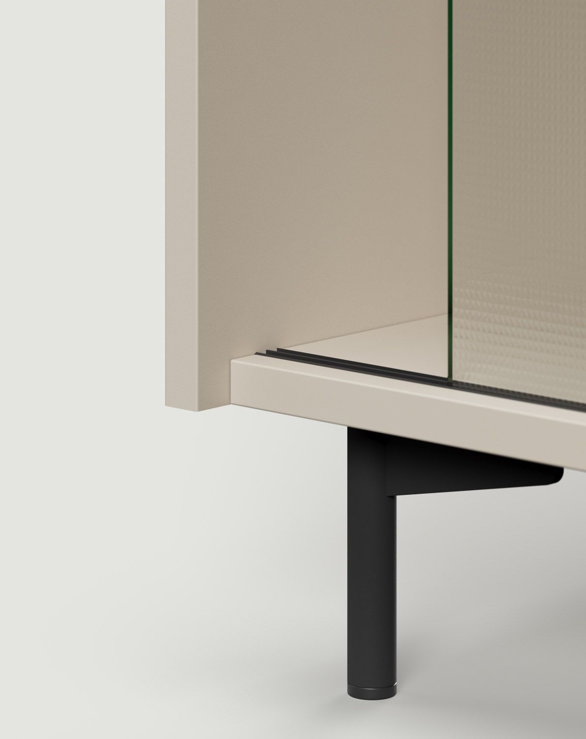 Dulap RTV SKRA SKR14
Culoare: Champagne Beige
Picior: Negru