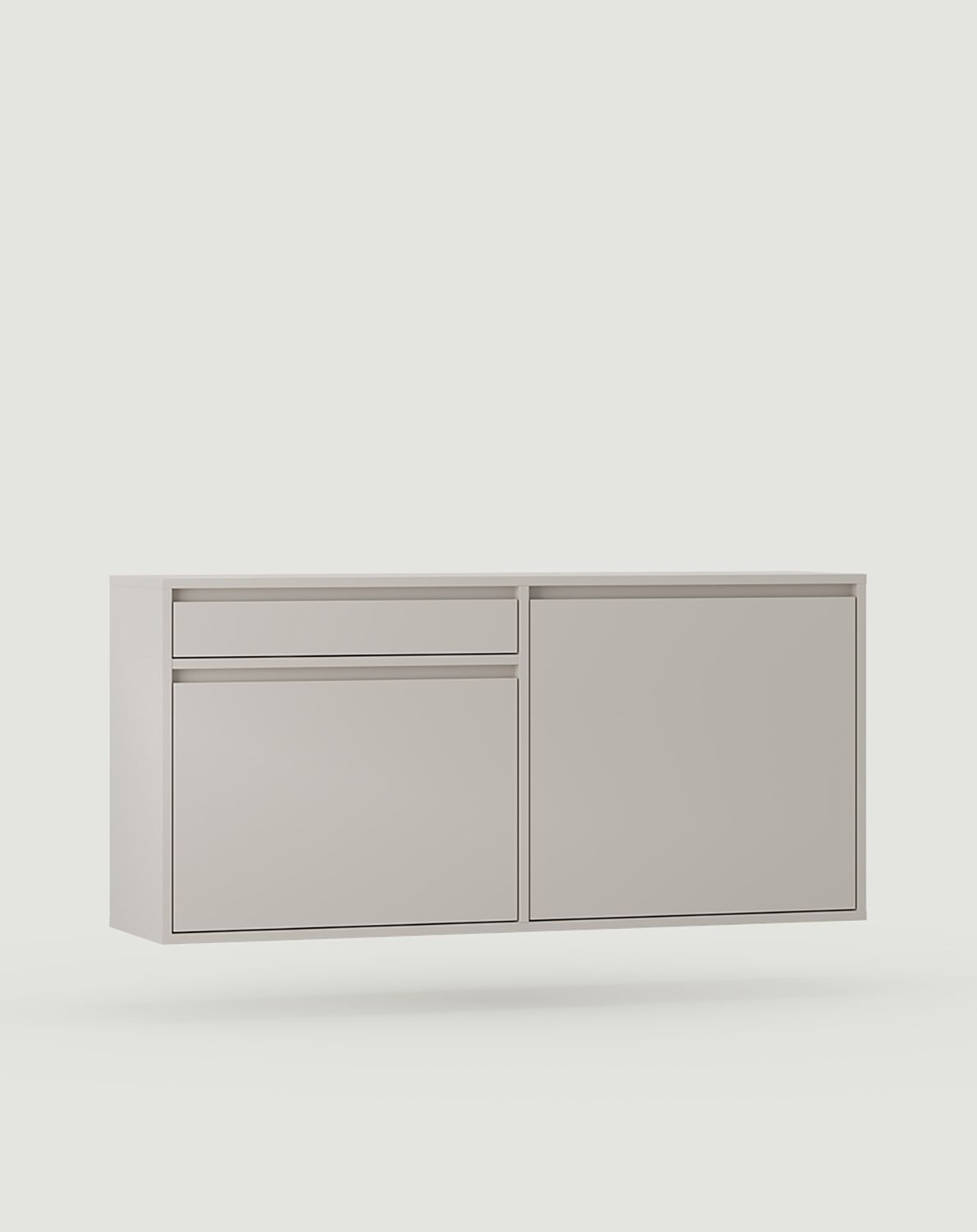 Dulap RTV montat pe perete UBBE WTV2S
Culoare: Wrapping Cashmere