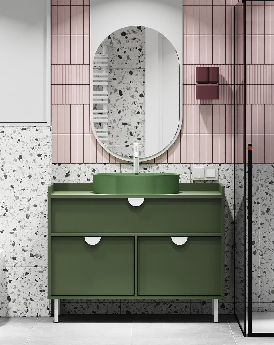 Dulap SIGI cu chiuvetă OMNIRES SU01
Culoare: Verde cypress
Picior: Alb
Mâner: Mâner din lemn RIND
Bazin: OVO M+ Olive OMNIRES
Robinet: Tall Y White Mat OMNIRES