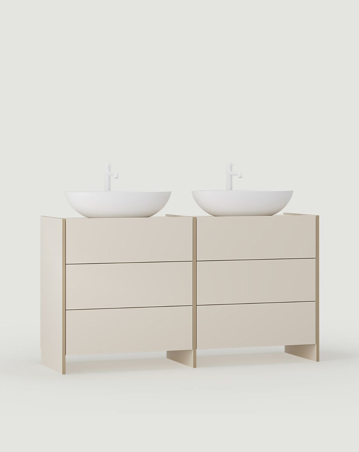 Dulap cu două chiuvete OMNIRES ASKA ASK29
Culoare: Champagne Beige
Furnir: Cappuccino