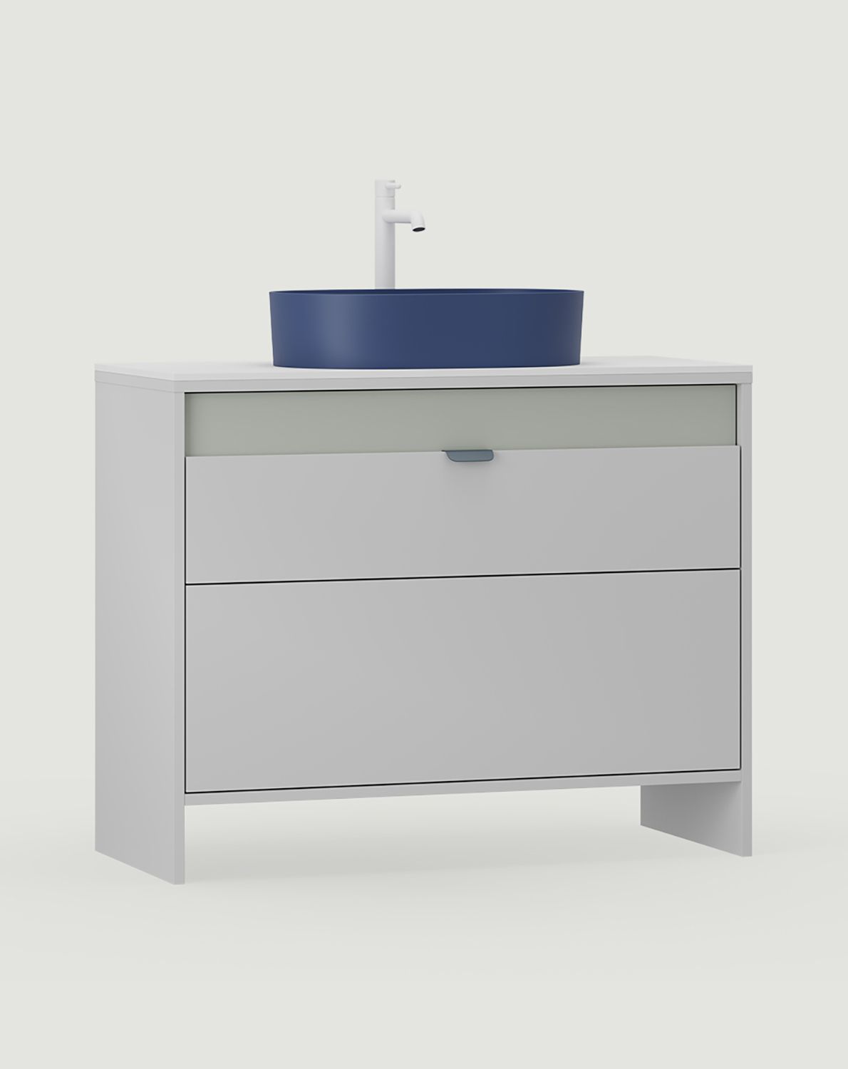 Dulap lavoar vertical OMNIRES cu sertare LAYERS LAY61
Culoare: Silent Grey
Culoarea frontală a celui de-al doilea strat: Milk Pistachio
Mâner: LAYERS 110 Mâner Night Sailing
Bazin: OVO M+ Midnight Blue OMNIRES
Robinet: Tall Y White Mat OMNIRES
Blat: