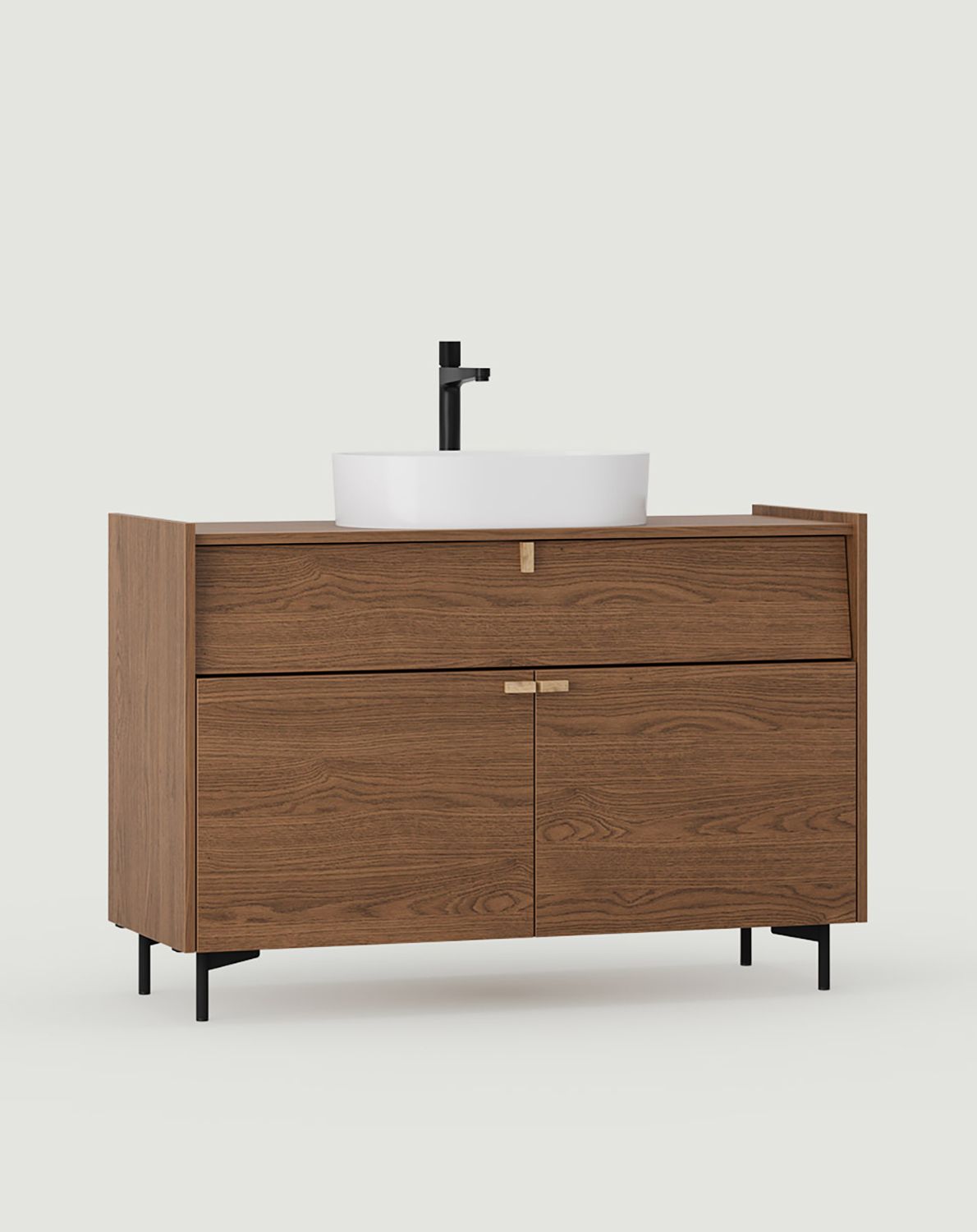 Dulap cu chiuvetă OMNIRES SKRA SKR67
Culoare: Stejar Havana
Mâner: Oak wedge
Picior: Negru
Bazin: OVO M+ Alb
Robinet: High Contour Antracit