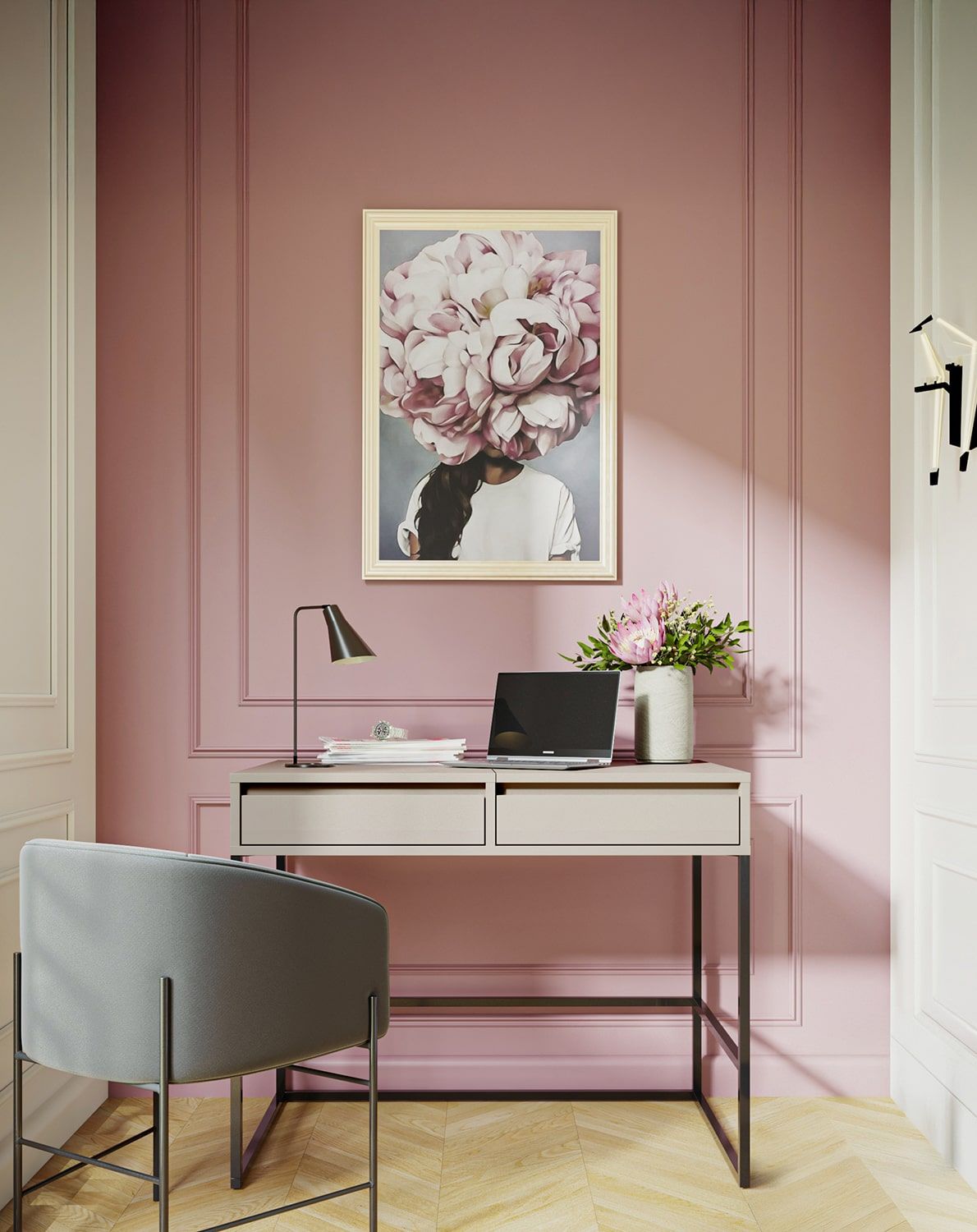 Masa de toaletă ODIS T01
Culoare: Champagne Beige
Culoarea piciorului: Steel ODIS Black