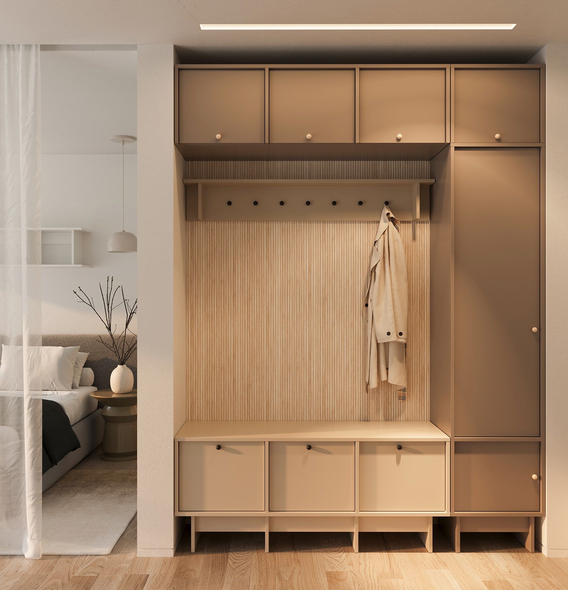 Suport de haine KABE KW01 în stil JAPANI
Culoare: Cașmir învelitor
Cârlig: Cârlig cu bilă negru KD