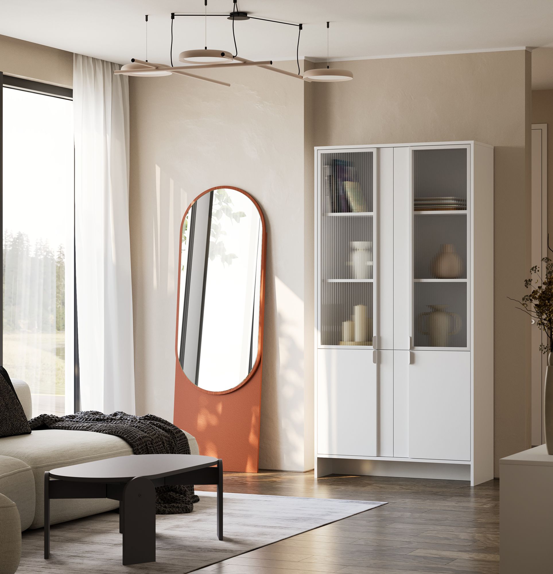 Dulap LAYERS LAY47
Culoare: alb porțelanat
Culoare față al doilea strat: alb porțelanat
Mâner: LAYERS 110 Porțelan alb
Tip de sticlă: Sticlă ornamentală canelată