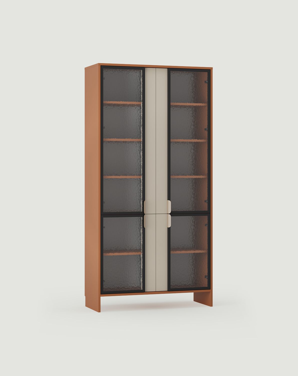 Dulap de prezentare LAYERS LAY49
Culoare: Sahara Deep
Culoare față al doilea strat: Champagne Beige
Mâner: Mâner LAYERS 110 Cappuccino
Tip de sticlă: Sticlă ornamentală Flumen
